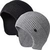 UNNESTAR Cappelli invernali da uomo in maglia elastica da sci con paraorecchie antivento