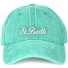 Saint Barth Berretto Davis da uomo, colore verde limonio