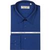 BS BOTTEGA DEL SARTO Man in Italy Bottega del Sarto Camicia Blu Elettrico Slim Fit in Popeline di Cotone Elasticizzato con Colletto Classico Sartoriale