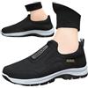 Dasongff Sneakers Sport Uomo Chic Sneakers Slip-ins Confortevole Basket Passeggiata Antiscivolo Scarpe Escursionismo Running Training Sneaker Senza Lacci Multisport Traspirante Atletico Palestra, B1 Nero, 39