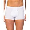 ZD ZERO DEFECTS Boxer da uomo, in cotone egiziano, modello Shorty, ZD, colori e taglie disponibili dalla S alla 2XL bianco Large