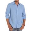 iClosam Uomo Camicia Lino Cotone Maniche Lunghe Casual Camicia Spiaggia Regolare Camicie Estive