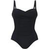 dolcecasabiancheria Anita Comfort Michelle Costume Mare Intero Donna Modellante, Effetto Pancia Piatta Snellente, Coppe Soft Senza Ferretto, Nero, EU 95 D - IT 7 D