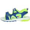 Bull Boys T Rex Sandali Bambino con Luci Blu Royal