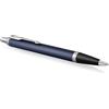 PARKER penna a sfera IM Blue punta media colore blu inchiostro blu