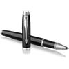 Parker IM Penna Roller | Punta Fine e Ricarica di Inchiostro Nero | Black Lacquer Chrome Trim