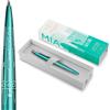 Parker Jotter Penna a sfera | Edizione speciale | Miami Turquoise con puntale cromato | Punta media | Inchiostro blu | Confezione regalo