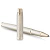 Parker IM monocromatica Penna roller | inchiostro nero | finitura e puntale champagne | punta fine | confezione regalo