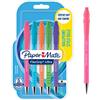 Paper Mate Flexgrip Ultra penna a sfera | punta media (1 mm) | nero | colori vivaci | confezione da 5