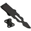 KOTARBAU® Cerniera per Cancello 200 mm serratura cancello cancelletto chiusura cerniera porta portile perno cardine luchetto sicurezza in acciaio nero