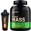 Optimum Nutrition Serious Mass Gainer Proteine Whey in Polvere per la Massa Muscolare con Vitamine Creatina Glutammina Gusto Cioccolato Burro di Arachidi 2,73kg 8 Porzioni + Shaker