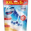 Domestos Power 5 Ocean Toilet Rim Blocks deodorante per WC con una fragranza di lunga durata pulisce e rinfresca fino a 300 risciacqui 5 x 50 g