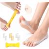Nimisyra Kit Alluce Valgo Correttore, con 2 Paia Silicone Separatore Dita Piede & Bande per Allenamento Alluce Valgo, Alleviare La Pressione, Protezione per le dita, Uomo Donna, Misura Universale