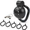 BDSMAGE Chastity cage per uomo, Gabbia castità per sissy, gabbia castità con 5 Anelli per il Pene Rimovibili, gabbietta di castità per Prevenire L'erezione, SM bondage slave sex toys