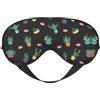 OXbnmm Cactus.. Maschera per dormire con blocco della luce, regolabile, confortevole, morbida, reversibile, per riposo notturno