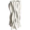 Palais Royal Lamart Lamart Vaso Bianco L H42 Cm in Porcellana