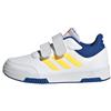 adidas Unisex - Bambini Tensaur Hook And Loop Shoes, White/Spark/Team Royal Blue, 31 1/2 EU