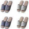 Teceyfeet Set di Ciabatte Ospiti,4 Paia Pantofole Donna Uomo Invernali Scarpe da Casa Home Scarpe Slippers Antiscivolo Ciabatte Casual Unisex Slipper Pantofole per Ospiti