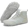 Mishansha Scarpe Invernali Barefoot Uomo Donna Stivali Neve Comode Caldo Stivaletti Inverno Antiscivolo Flessibile Scarponcini con Imbottitura Calda, Verde Pistacchio 44EU