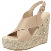 Gicoiz Moda Espadrille Donna Punta Aperta Plateau Zeppa Sandal