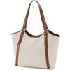 VASCHY Borsa Donna,Tote Bag Università Borse Pelle Donna Elegante Borsa a Spalla per PC Shopping Bag Lavoro Ufficio Scuola Business