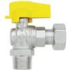 F.I.V. Rubinetto a sfera squadra per gas con levetta M - dado girevole F 1/2 x 3/4