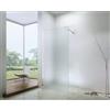 WITIT INTERIORS WITIT PARETE PORTA FISSA WALK IN BOX DOCCIA IN VETRO OPACO SATINATO 8MM DA 98 A 150 CM REVERSIBILE ALTEZZA 200 CM BRACCIO FISSO 90CM TAGLIABILE (110x200)