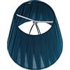 CAXUSD Paralume in Stoffa Blu, Luce Soffusa e Protezione Occhi per Salotto | Tessuto Decorativo, Stile a Strisce Leggere, Uso in Camera da Letto e Soggiorno, Copertura a Clip