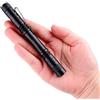 WASAGA Mini torcia LED con clip, impermeabile, batteria AAA (non inclusa), facile da trasportare, attrezzatura per escursioni, campeggio, caccia, pesca