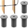 CANIPHA Wall Grommets for Starlink Cable da 4 pezzi, occhielli a muro per cavi, copertura per foro passante per cavo a muro compatibile con supporto Starlink per proteggere i cavi, boccole passanti (Grigio)