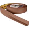 ProfiPVC Battiscopa Morbido PVC Autoadesivo Flessibile Elastico 30x30mm 20m Marrone