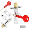 Ctyjia 1 Pezzi Bullone di Sicurezza per Porta, Bulloni per Porta di Sicurezza, Bullone per Porta con Chiavi a Stella, Bullone Per Serrature Per Porte, 60mmx30mm