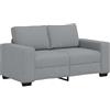 vidaXL Divano a 2 Posti Grigio Chiaro 160x77x82 cm in Tessuto