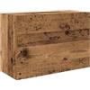 vidaXL Badkamerwandkast 60x25x40 cm bewerkt hout oud houtkleurig
