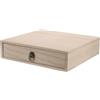 Ipetboom Organizer da Scrivania in Legno Massello con Cassetti Retrò Scatola Portaoggetti Compatta per Piccoli Oggetti Cancelleria e Ufficio Mobiletto Portaoggetti Versatile per Casa e