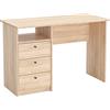 KOMTO Scrivania Rovere Sonoma - Tavolo per Computer e Studio, Scrivania Salvaspazio per Ufficio e Cameretta | Oslo H 110 x 50 x 74 cm
