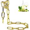 smashing Catena portabottiglie per vino | Portabottiglie da appendere con catena in ferro - Supporto creativo per bottiglie di vino con catena in ferro autoportante per regali di vino a casa