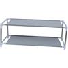 Cabilock Scarpiera Mobiletto Porta Scarpe a Doppio Strato in Metallo per Camera da Letto e Dormitorio Universitario Organizer Salvaspazio Sotto Letto