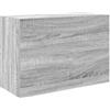 vidaXL Badkamerwandkast 60x25x40 cm bewerkt hout grijs sonoma eiken