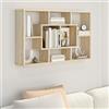 Rantry Casa Mensola a Muro Rovere Sonoma 85x16x52,5 cm in Legno Multistrato, Mensola da Muro, Mensole da Parete per Salotto, Ufficio, Camera da Letto, Bagno