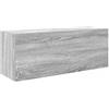 vidaXL Mobile da Bagno Grigio Sonoma 80x25x30 cm in Legno Multistrato