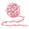 Soleebee 10M Canapa Naturale Iuta Spago Tela Foglie Trim Nastro, Perfetto Decorato Vite per Mestiere Fai da Te Festa di Nozze Decorazione del Giardino di Casa (Rosa)