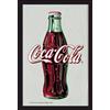 empireposter Empire 544254 Coca Cola Bottle Specchio con Stampa, Cornice in plastica Effetto Legno 30 x 40 cm, Multicolore (Mehrfarbig)