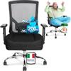 MELOKEA Sedia Ufficio Ergonomica XXL, Big & Tall con Seduta a Molle