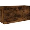 vidaXL Mobile da Bagno a Parete Rovere Fumo 80x25x40 cm in Truciolato