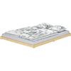 Erst-Holz Tre varianti di matrimoniale futon giapponese 160x200 in Pino laccato trasparente V-60.47K-16Senza accessori