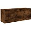 vidaXL Armadietto Bagno Rovere Fumo 80x25x30 cm in Legno Multistrato