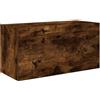 vidaXL Armadietto Bagno Rovere Fumo 60x25x30 cm in Legno Multistrato