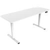 Mars Gaming MGD-ERGOPRO160, Scrivania Elettrica Regolabile 73-118cm, Superficie Extra-Large 160cm, Profili Altezza Personalizzati, Sistema Anti-Collisione, Blocco Sicurezza, Fibra di Carbonio, Bianco