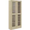 vidaXL Armadietto Vetrina Rovere Sonoma 82,5x30,5x185 cm Multistrato